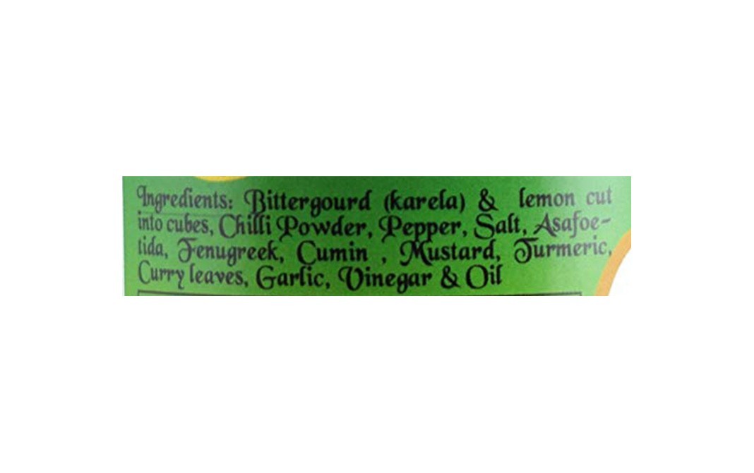 Authentic Granny's Recipes Bittergourd & Lime Pickles    Jar  250 grams